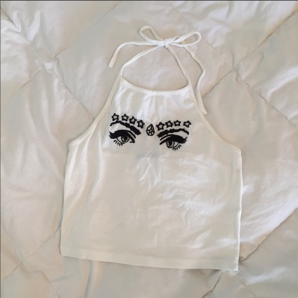 Brandy Melville Starry Eyes Sachi Halter Top - Picture 3 of 4